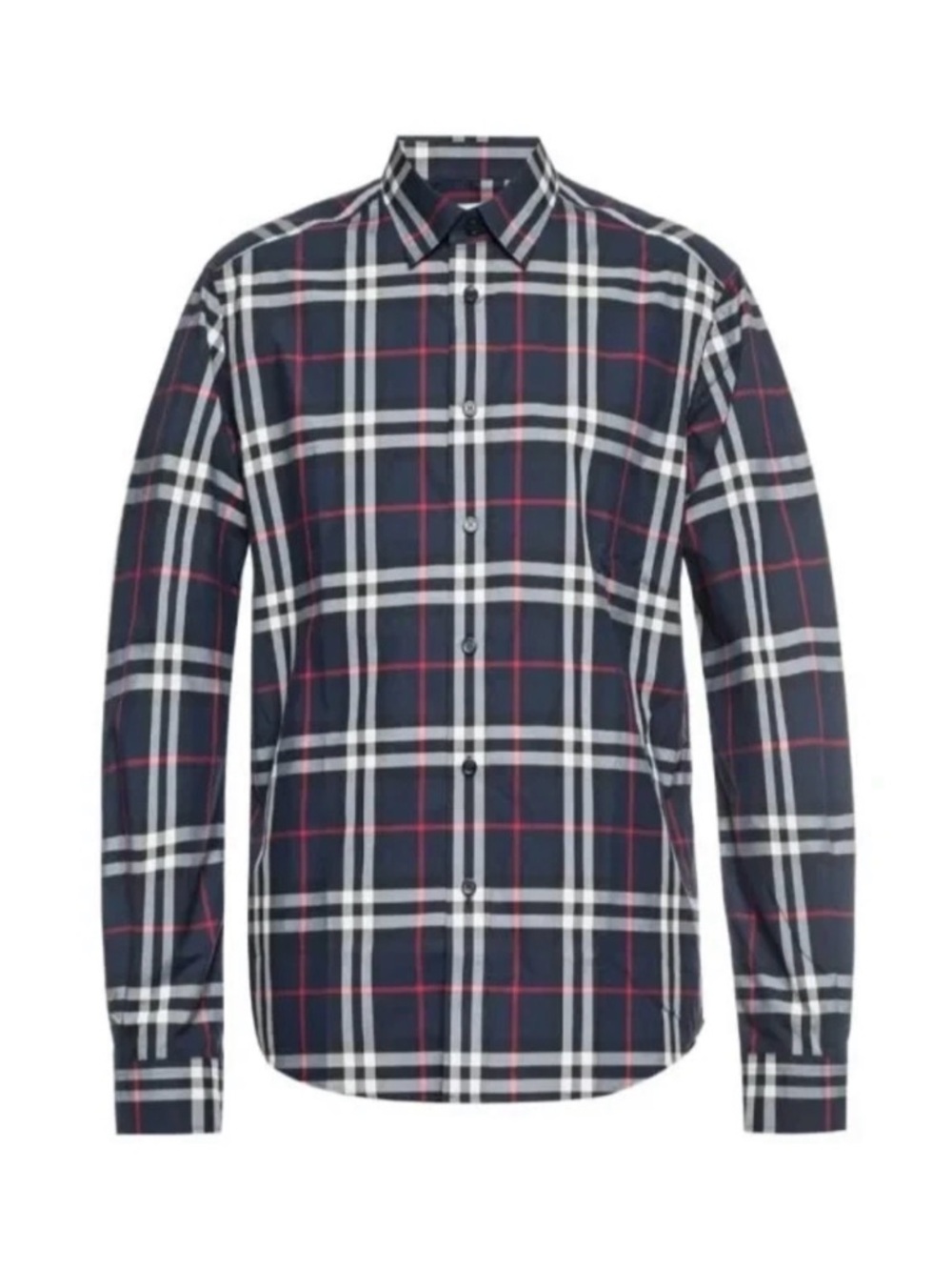 Burberry Dark Blue Checkered Shirt